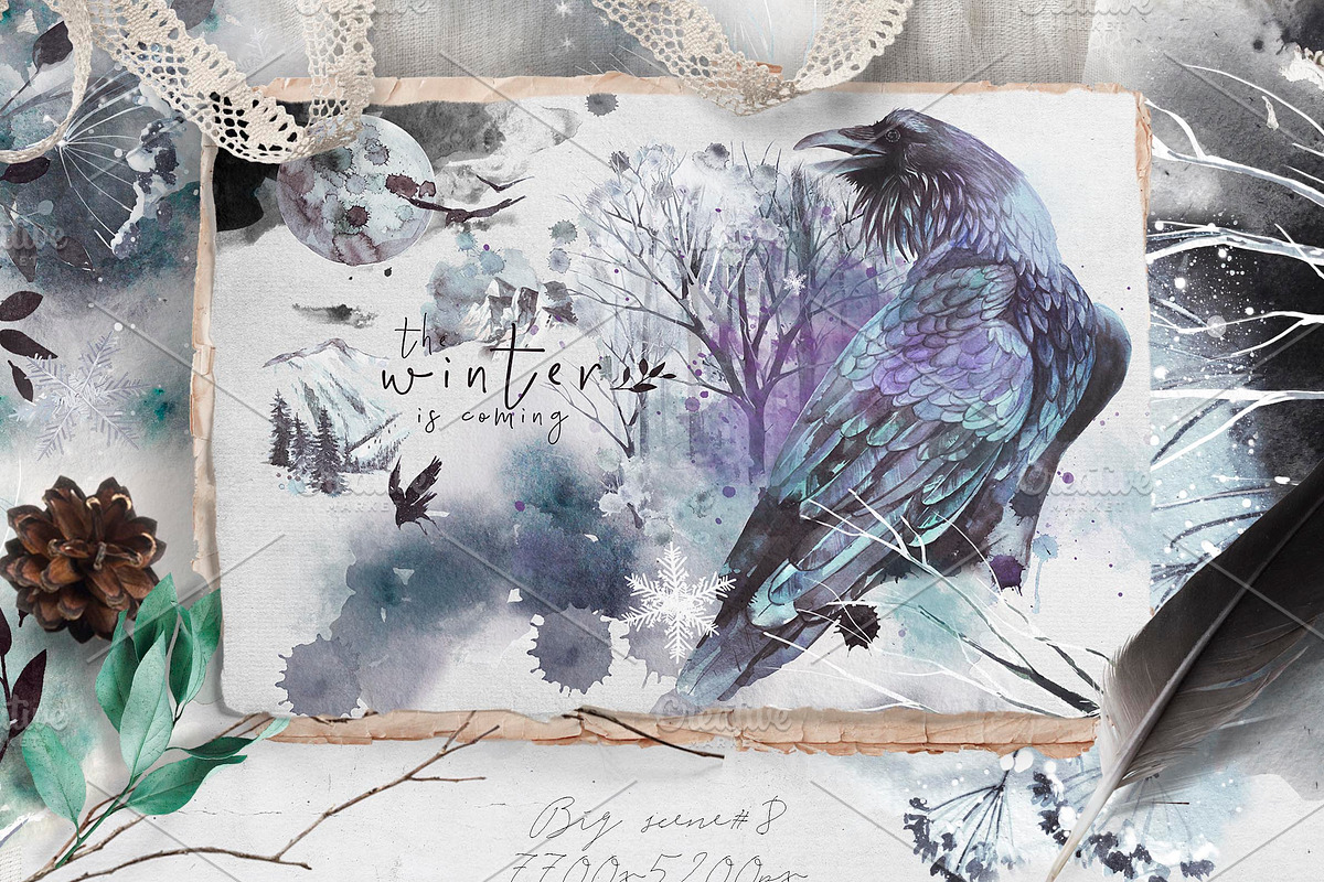 Winter fall bundle. all in 1, an Animal Illustration by Alisa Mikibith Art (Photo 21 of 30)