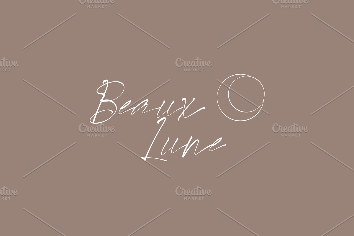 Beaux Lune logo, a Branding & Logo Template by MuzaInspires (Photo 1 of 3)