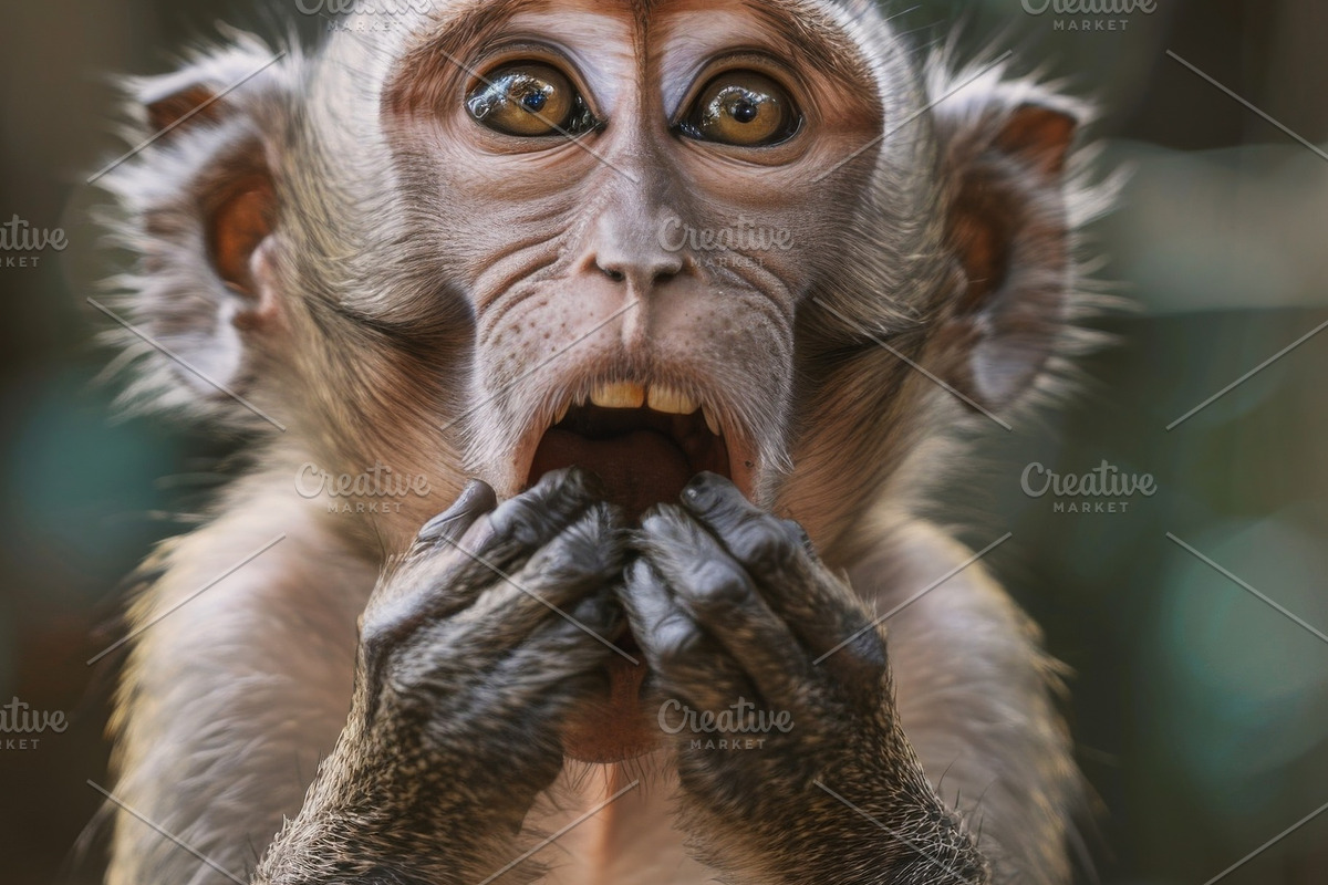 236 surprised animals, an Animal Photo by Handmadefont (Photo 98 of 241)