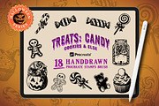 18 Candy&Treats Stamp Brushes, a Brush Add-On by vectstudio (Thumbnail 1 of 10)