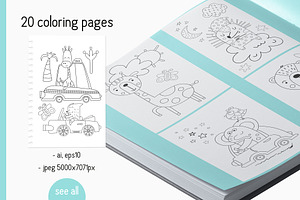 Coloring Page Book For Kids