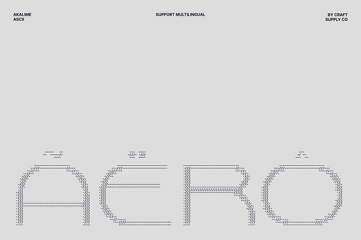 Akalime Ascii, a Sans Serif Font by Craft Supply Co. (Photo 7 of 8)