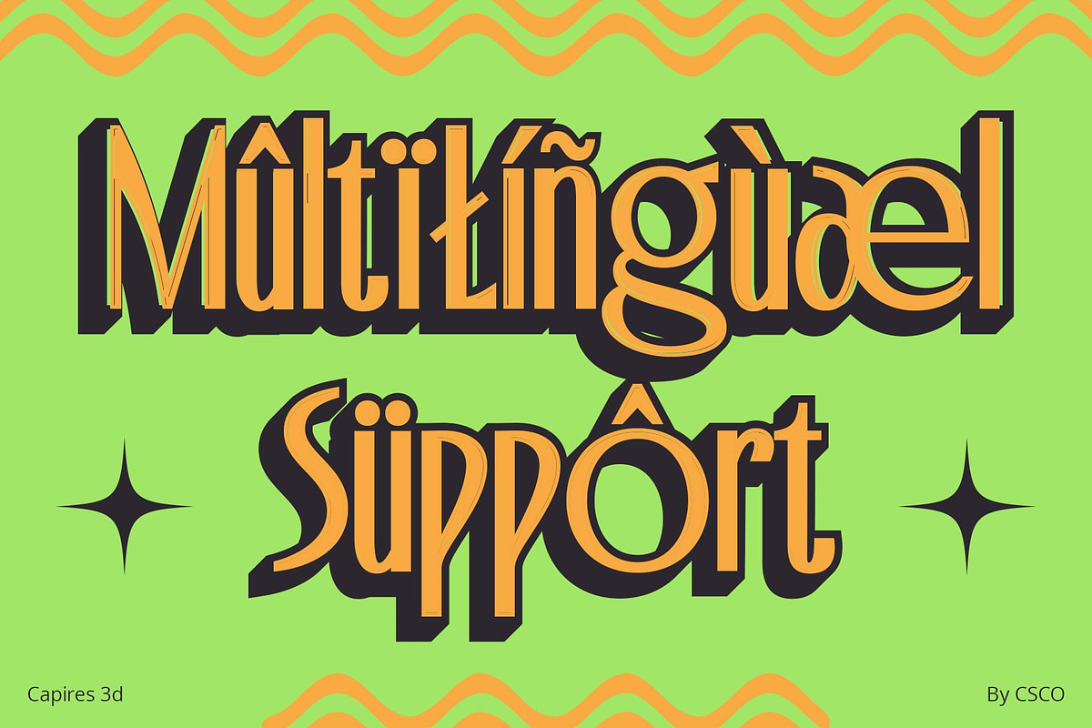 Capires 3D, a Sans Serif Font by Craft Supply Co. (Photo 3 of 8)