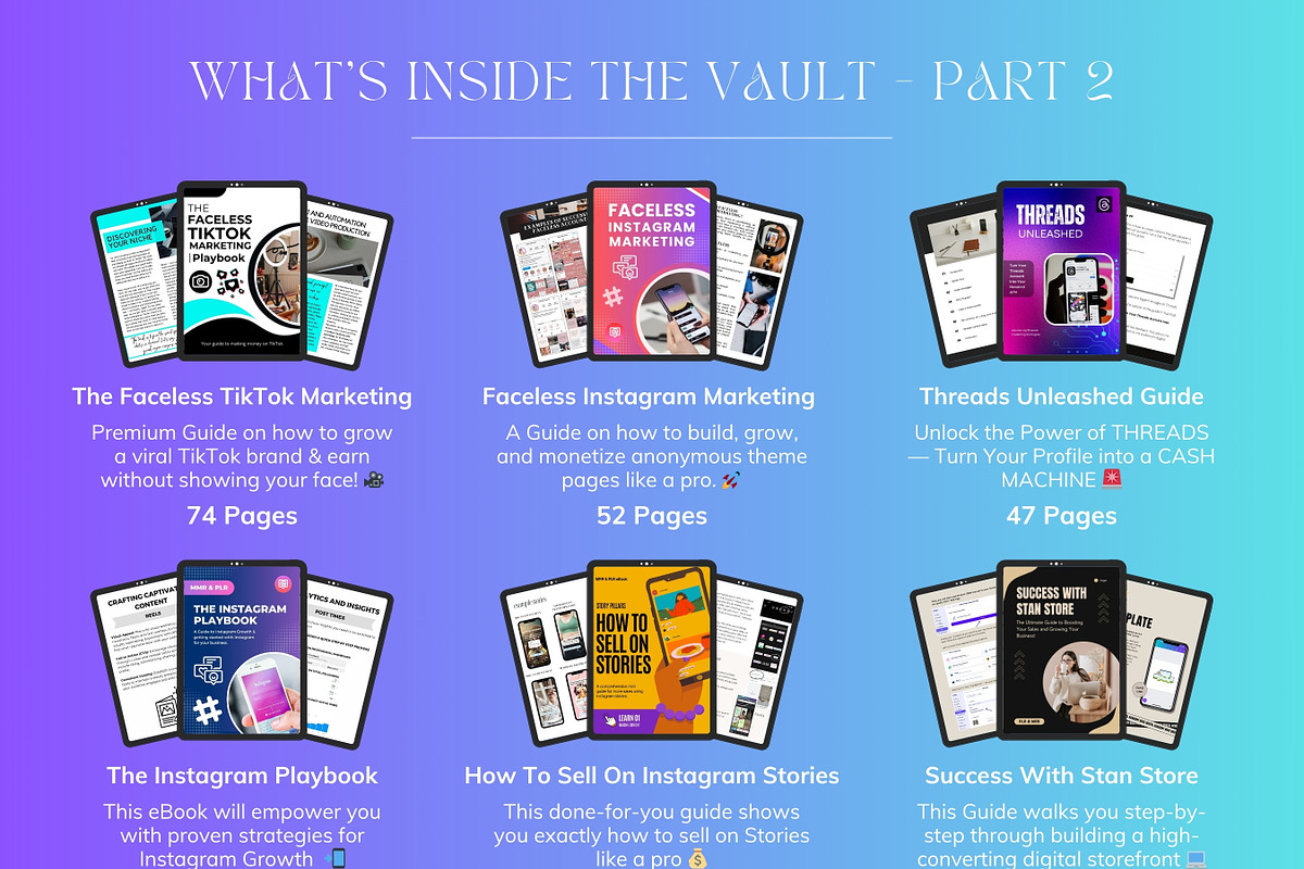 Passive Income MRR Resell Vault, a Marketing Template by Digital Content Mix (Photo 5 of 9)