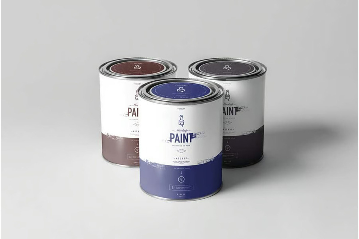 Can of Paint Mock-up, a Product Mockup by zippypixelstudio (Photo 5 of 11)