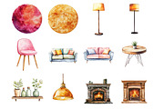 Home Interior Clipart, an Illustration by Design Market (Thumbnail 3 of 3)