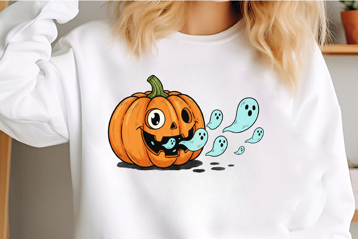 Halloween Pumpkin Png Cute Ghost, an Illustration by Craft Nest (Photo 5 of 6)