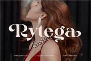 Rytega - Luxury Retro Font, a Serif Font by Iqsiart Studio (Thumbnail 1 of 15)