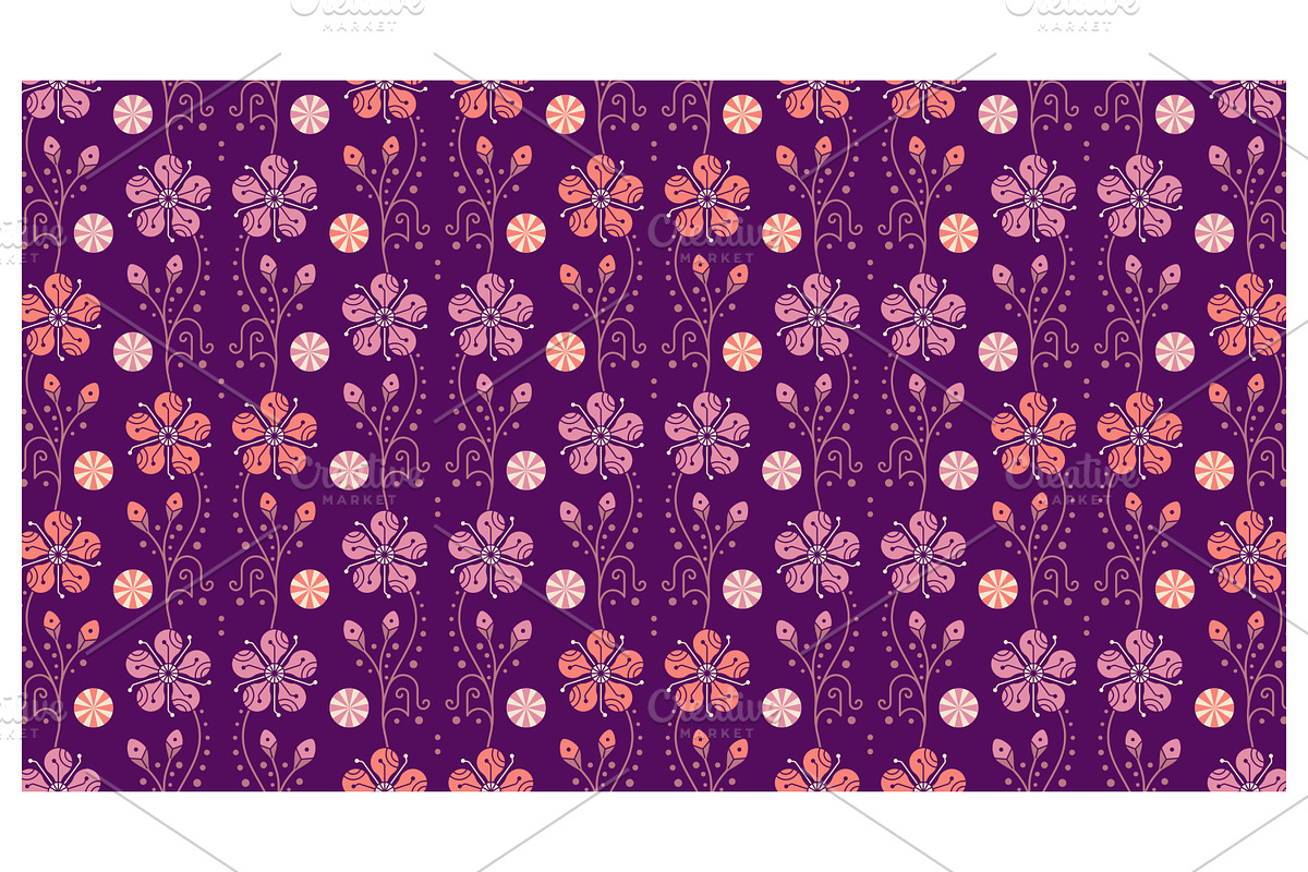Floral Arrangement Repeat, a Pattern Graphic by Creative Backgrounds