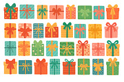 Gift Boxes Set, an Object Illustration by ananastya (Thumbnail 2 of 3)