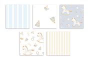 Boho Rocking Horse Pearl Blue, an Object Illustration by tetiartline (Thumbnail 4 of 7)