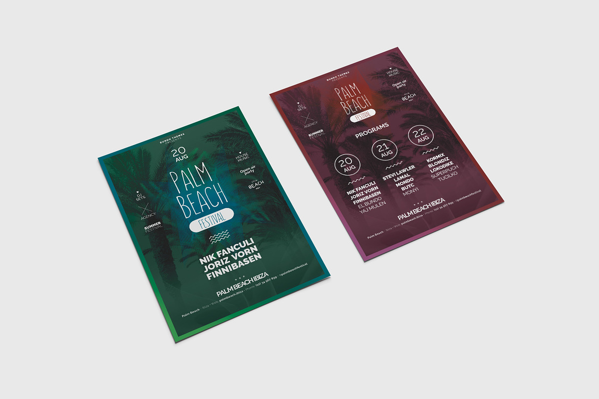 Palm Beach Festival Flyer, a Flyer Template by Bundo Themes (Photo 6 of 7)
