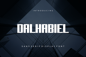 Dalhabiel - Font, a Sans Serif Font by artchiles_design