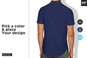 Short Sleeves Dress Shirt Mock-up, a Household Mockup by Mocca Mockups Store (Thumbnail 5 of 9)