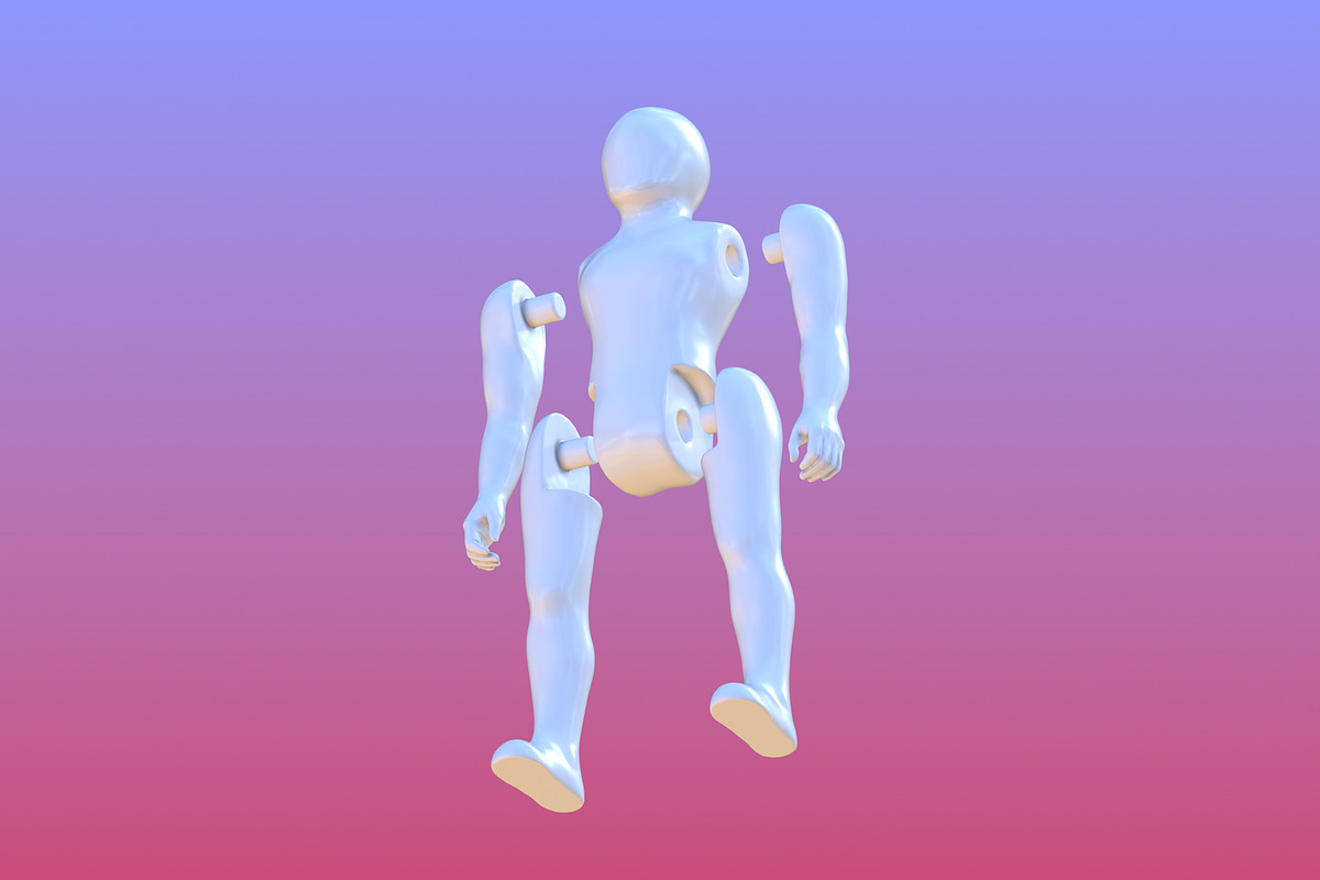 3D Retro Style Action Figure, a Characters & Person 3D Model by Jawa Station (Photo 6 of 7)