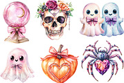 Coquette Sparkly Halloween Clipart, an Illustration by Designking (Thumbnail 3 of 4)