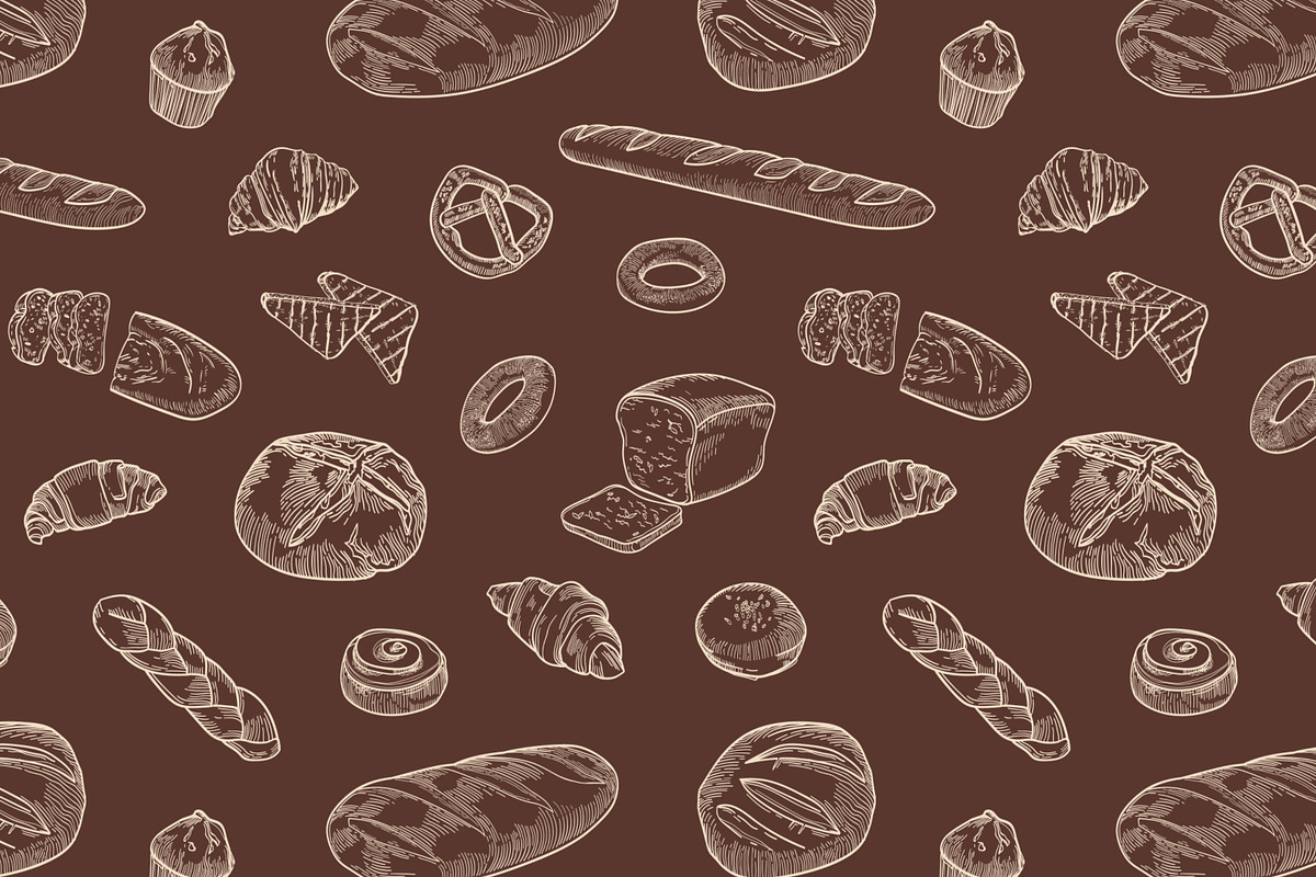 Bakery, hand drawn bundle, a Food Illustration by Good Studio (Photo 7 of 20)