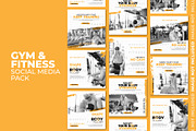 Gym social media post template, a Social Media Template by Warm Snow (Thumbnail 2 of 5)