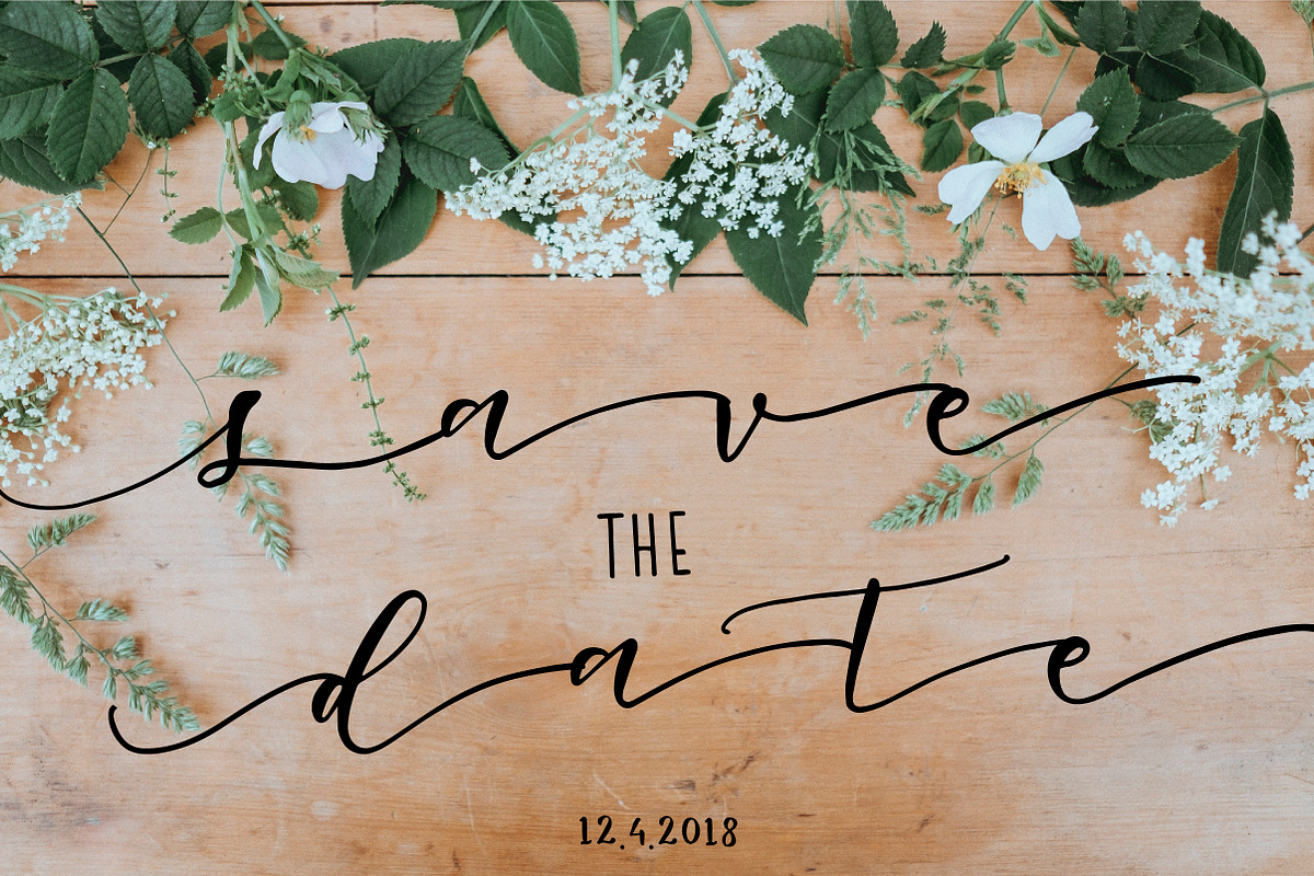 Oh Lovely Day Font Trio + Logos preview 6