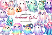 Halloween Pastel Iridescent Ghost, an Illustration by CreationArt (Thumbnail 1 of 5)