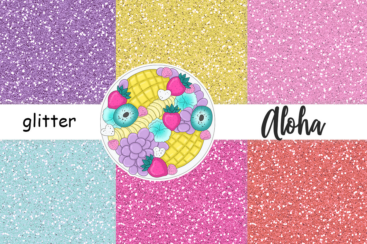 Aloha Glitter, a Texture Graphic by GlamArtZhanna (Photo 1 of 3)