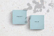 Square Embossed Business Card Mockup, a Product Mockup by Cuoco (Thumbnail 4 of 7)