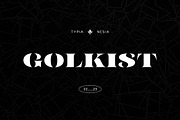 Golkist - Luxury Stencil Serif, a Serif Font by Typia Nesia (Thumbnail 1 of 16)