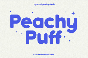 Peachy Puff A Handwritten Sans