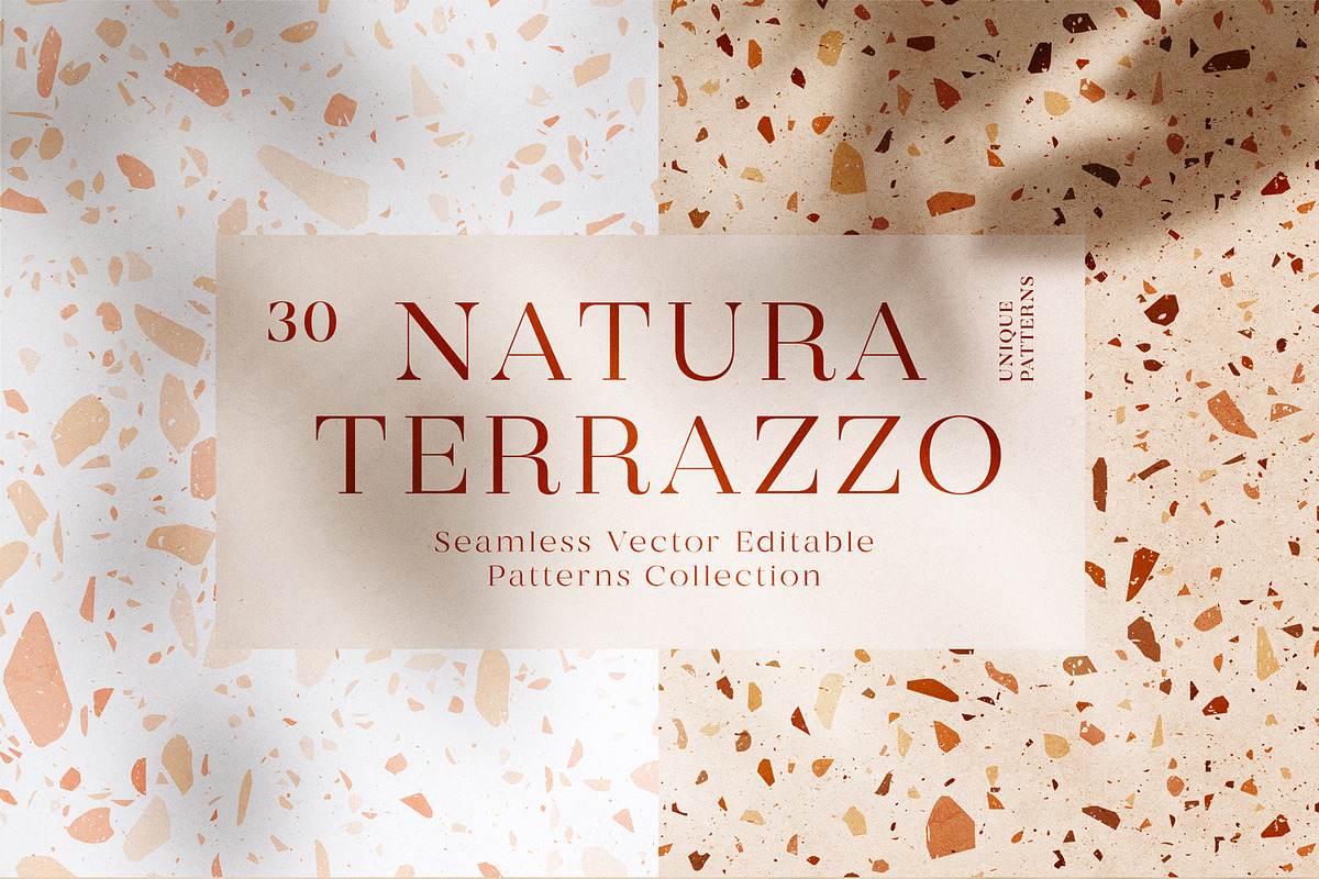 30 Terrazzo Seamless Patterns, a Pattern Graphic by Ayya Studio (Photo 1 of 12)