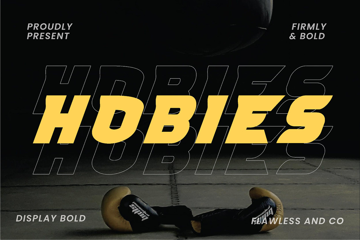 Hobies - Display Bold Font, a Handwritten Font by Flawless And Co (Photo 1 of 11)