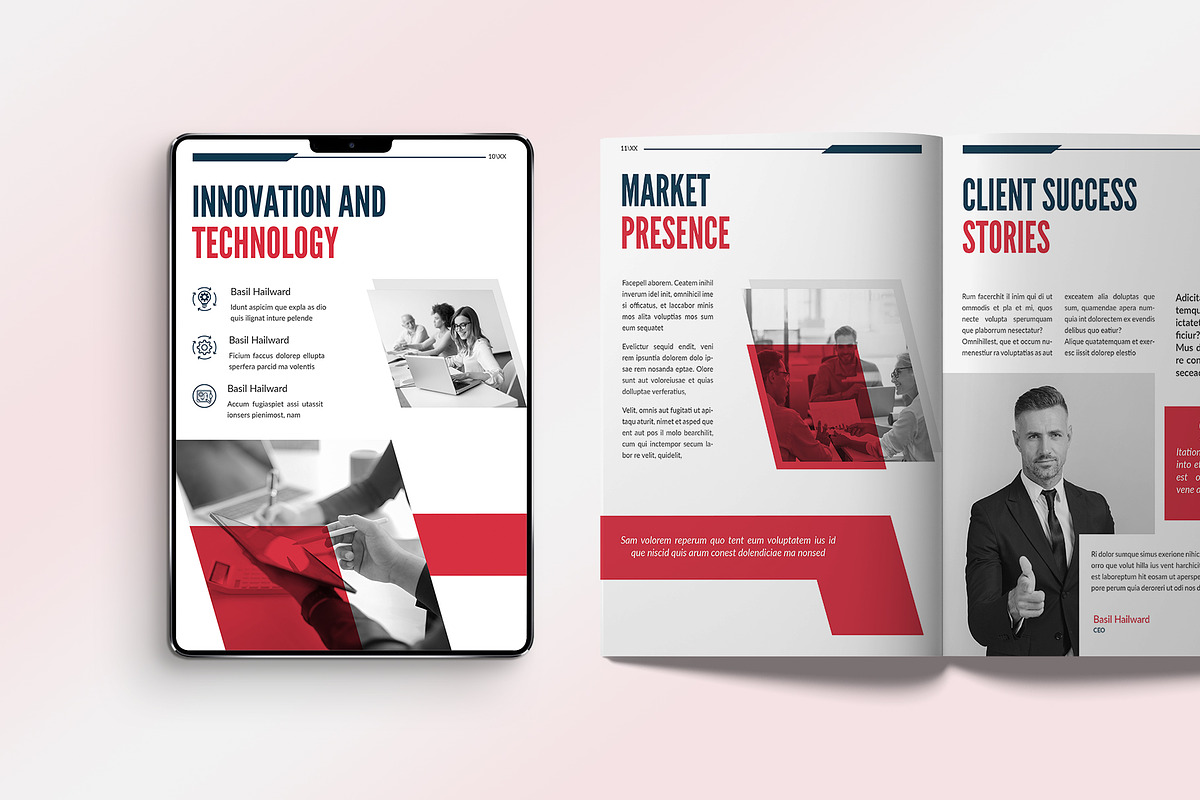Corporate Brochure Template, a Brochure Template by graphypix (Photo 2 of 8)