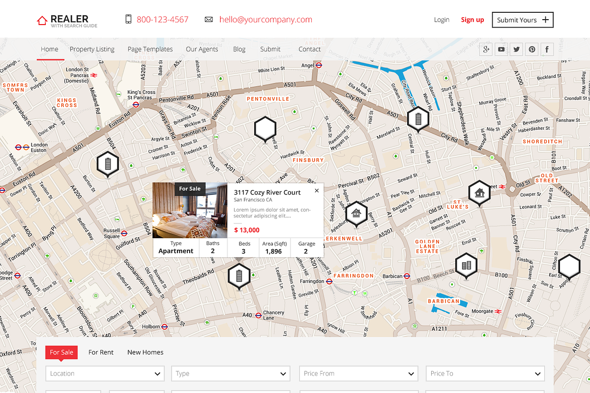 Realer - Real Estate PSD Template, a Websites & App Template by Ondrej Lechan (Photo 3 of 5)