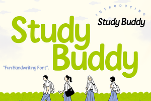 Study Buddy – Playful Handwriting, a Handwritten Font by cocodesign
