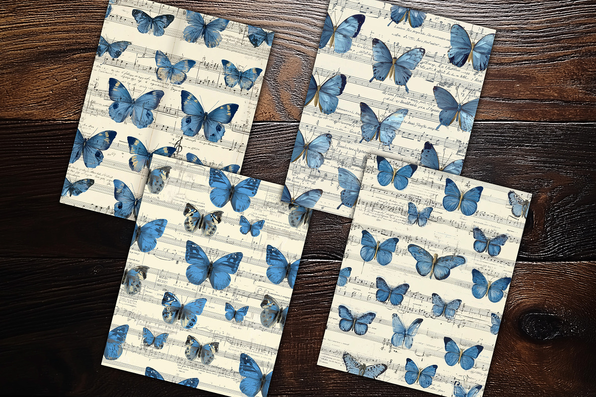 Blue Butterfly Sonata Scrapbooks, a Background Graphic by V Design Creator (Photo 8 of 12)
