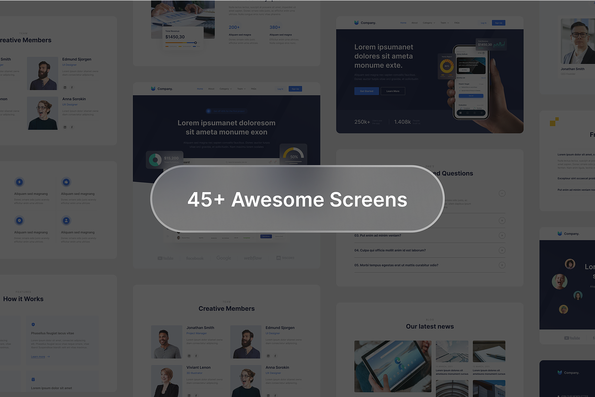 Agency Landing Page Template, a Device Mockup by Odama (Photo 4 of 6)