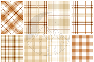 Neutral Brown And Beige Plaid