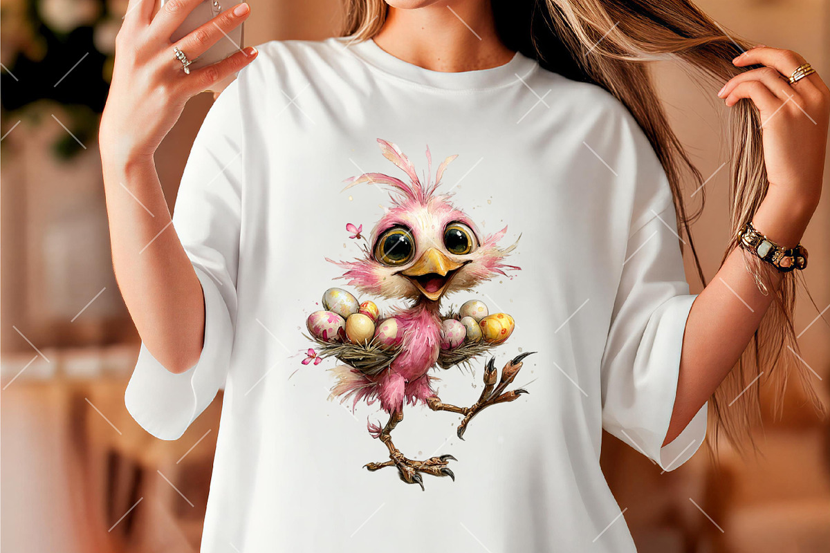 Whimsical Easter Bird Clip-art, an Illustration by OK Design (Photo 5 of 6)