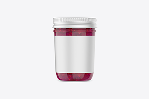 Raspberry Jam Jar Mockup