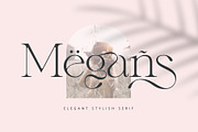 Megans | Elegant Stylish Serif, a Serif Font by Sealoung (Thumbnail 1 of 16)