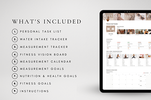 Digital Fitness Template For Notion