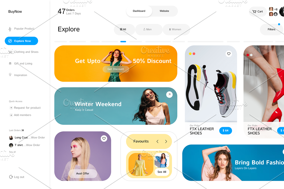 Ultimate Figma UI Dashboards Kit, an UI Kit Template by Hammad Arif (Photo 5 of 23)