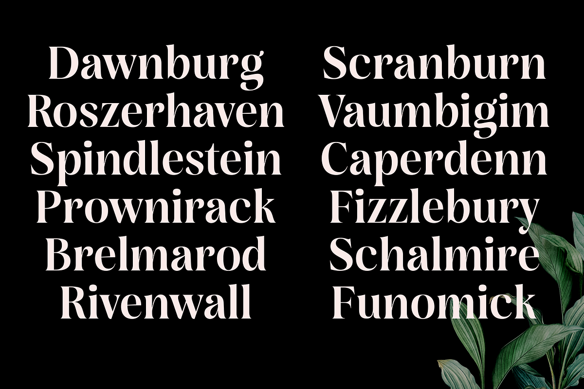 Rasbern — 18 Fonts, a Serif Font by Nasir Udin (Photo 13 of 17)