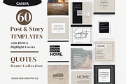 Social Media Quotes Templates, a Templates & Theme by gooddogcreativeco (Thumbnail 1 of 10)