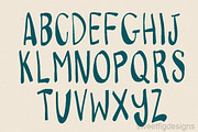 hand drawn font-Elliemae, a Sans Serif Font by Sweet Fig (Thumbnail 2 of 3)