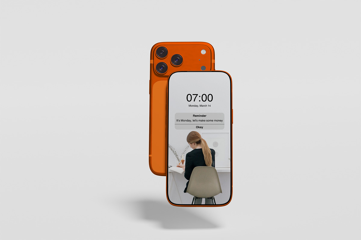 iphone 17 pro mockup, an iPhone Mockup by kebunmockup (Photo 5 of 5)