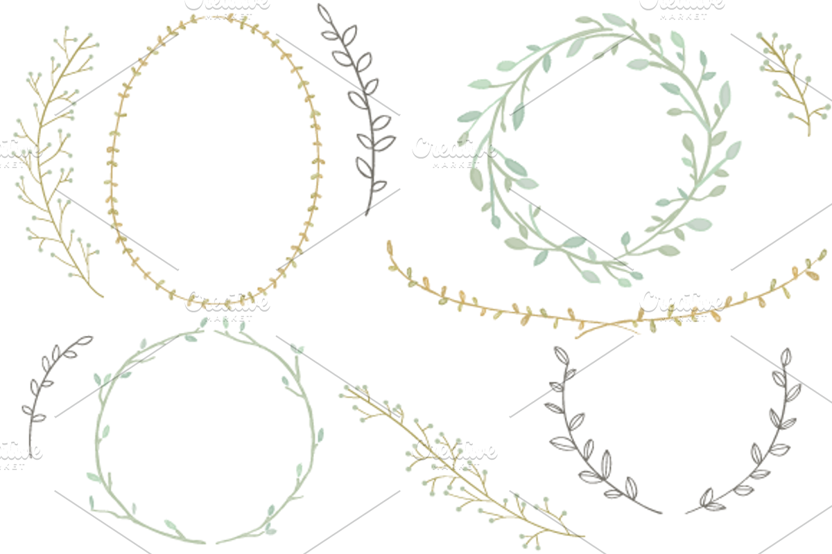 36 Wreaths & Laurels, an Illustration by Shh! Maker Design (Photo 2 of 5)