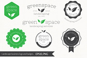 Landscaping Services Logo and Badges, a Branding & Logo Template by The Bumble Box (Thumbnail 1 of 3)
