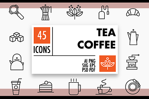 Coffee And Tea Icons