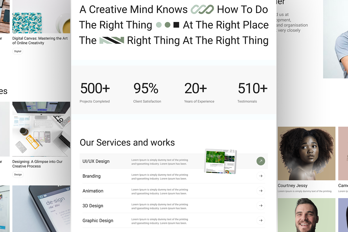 Mason - Company Website UI KIT App, an UI Kit Template by Odama (Photo 3 of 6)
