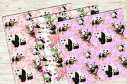Cute pandas seamless patterns, a Pattern Graphic by MitrushovaArt (Thumbnail 6 of 8)